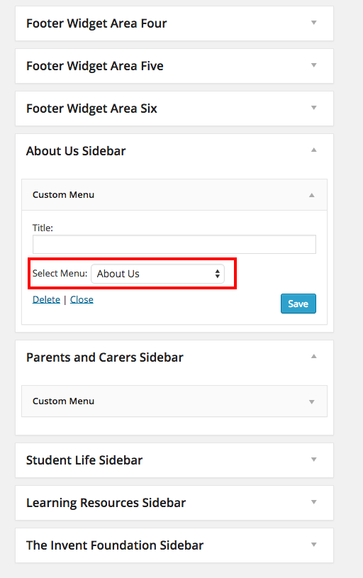 Custom Sidebar Widgets