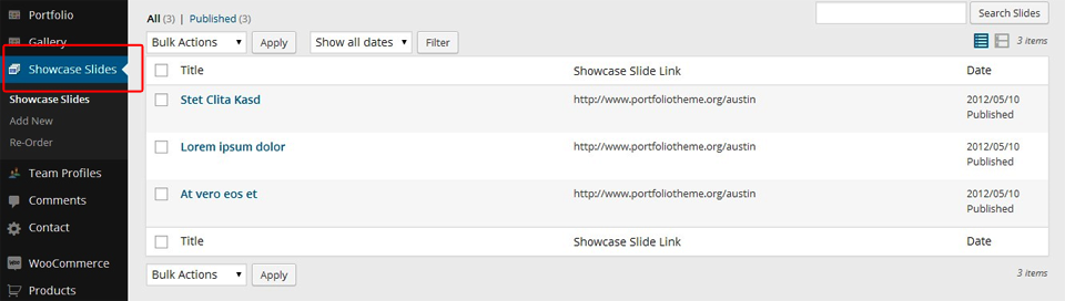 Showcase Slides